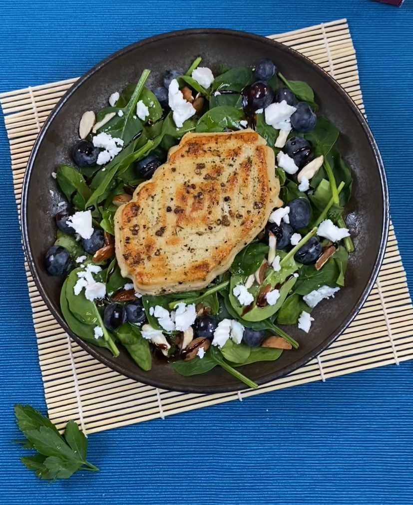 Salat mit Blaubeeren